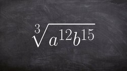 Simplifying the odd root of a variable expression to higher powers Instructional Video