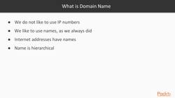 Describe network protocols : Using Domain Name Servers Instructional Video