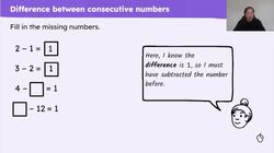 Explain what the difference is between consecutive numbers Instructional Video