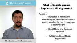 SERM, Search Engine Reputation Management Instructional Video