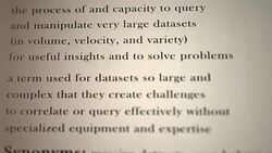 Big Data Definition Stock Footage