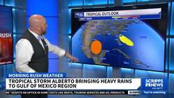 Tropical Storm Alberto dumps rain on Texas and Mexico, which reports 3 deaths News Clip