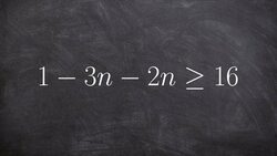 Solving and graphing a one variable inequality Instructional Video