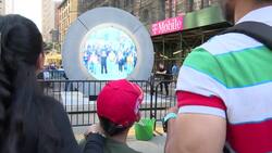 Portal art installation reopens with enhanced safety measures after inappropriate behavior News Clip