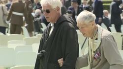 Tombstones and veterans at the Bayeux War Cemetery News Clip