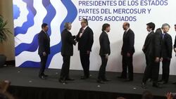 CLEAN : Uruguay hands over the pro tempore precidency of Mercosur to Argentina News Clip