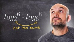 Simplify the logarithms with different bases Instructional Video