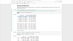 Data Analytics using Python Visualizations - Bubble Charts with Vectorization of Properties Instructional Video