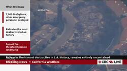 Palisades fire is most destructive in L.A. history, remains entirely uncontained News Clip