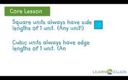 Understanding Square Units and Cubic Units Instructional Video