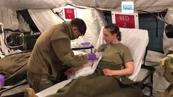 Drones transport blood to battlefield for life-saving medical attention in NATO exercise News Clip
