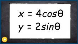 How to eliminate the parameter and obtain an ellipse Instructional Video
