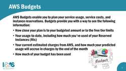 AWS Certified Cloud Practitioner (CLF-C01)- AWS Cost Management Tools Instructional Video