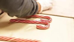 Making Candy Canes Stock Footage
