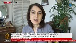 New York records highest single-day increase in COVID-19 deaths News Clip