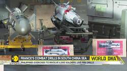 French aircraft carrier conducts combat drills with Philippine forces in South China Sea News Clip