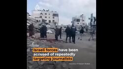 Gaza journalists flee from Israeli fire News Clip