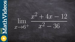 Evaluate the left hand limit Instructional Video