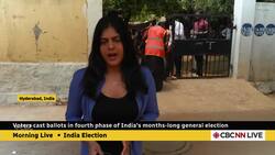 Voters cast ballots in fourth phase of India's general election News Clip
