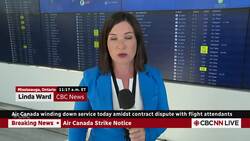 Inside Pearson airport as Air Canada prepares to ground flights while strike looms News Clip
