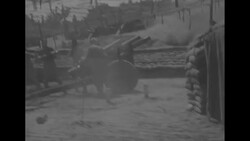 US Marines fire artillery guns at attacking Communist forces in South Korea News Clip