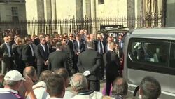 CLEAN : Funeral of F2 driver Anthoine Hubert at Chartres Cathedral (2) News Clip