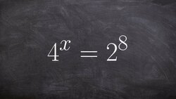 Learning to use the one to one property to solve an exponential equation Instructional Video
