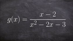 Learn to find all of the asymptotes of a rational function Instructional Video