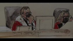 CLEAN : 13 November attacks trial: courtroom sketch of the president of the court News Clip