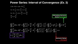 Power Series | Power Series & Interval of Convergence: Example 3 Instructional Video