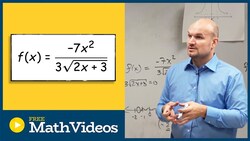 What happens to the domain with a radical in the denominator Instructional Video