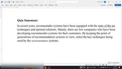 Recommender Systems Complete Course Beginner to Advanced - Motivation for Recommender System: Quiz Instructional Video
