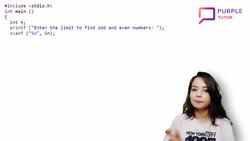 Program to check if a number is even or odd Instructional Video