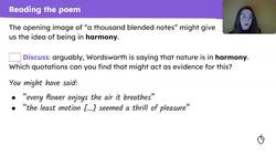 Understanding mankind and nature in Wordsworth's 'Lines Written in Early Spring' Instructional Video