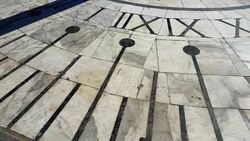 Sundial. Shooting in the summer. Stock Footage