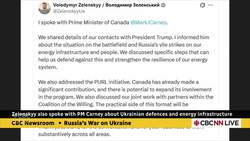 After Russia strikes Ukraine infrastructure, Zelenskyy has calls with Trump, Carney News Clip
