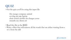 PySpark and AWS: Master Big Data with PySpark and AWS - Quiz (Filter) Instructional Video