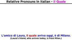 Relative Pronouns in Italian: Il Quale Instructional Video