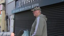 Flowers at scene where two week old baby was killed by car News Clip