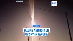 Asteroid 'on collision course' with Earth lights up sky as it breaks up over Russia’s Siberia News Clip