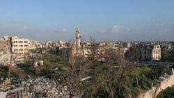Aleppo's Hope Soars: Drone Views of a City Rebuilding Stock Footage