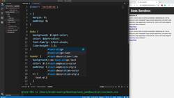 Modern HTML and CSS from the Beginning (Including Sass) - Nesting & Structuring Instructional Video