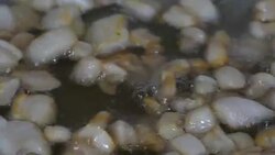 Frying pork Stock Footage