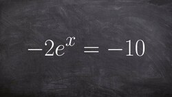Solving an exponential equation by taking log of both sides Instructional Video