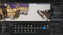 Building Medieval Worlds - Unreal Engine 5 Modular Kitbash - Creating Roof Archway Attachments for Custom Buildings Instructional Video