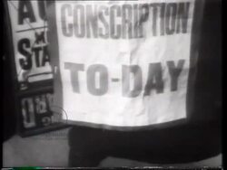 Conscription introduced in Britain, 1939 Stock Footage