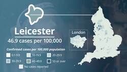 Coronavirus in England: Areas with most new cases per 100,000 people News Clip