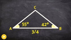 How to use the law of sines when given two angles and one side Instructional Video