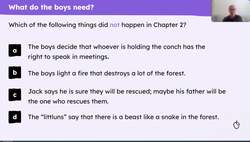 An exploration of Chapter 2 of 'Lord of the Flies' Instructional Video