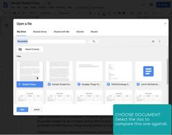 Compare Documents in Google Docs Instructional Video